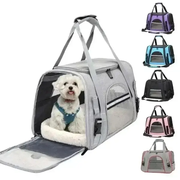 Dog Carrier Bag W/ Thick Cotton Cushion