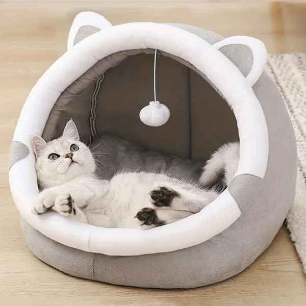 Cartoon Cat House w/ Removable Pad