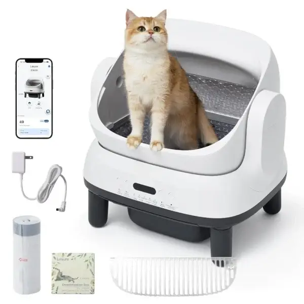 Automatic Self-Cleaning Open Litter Box